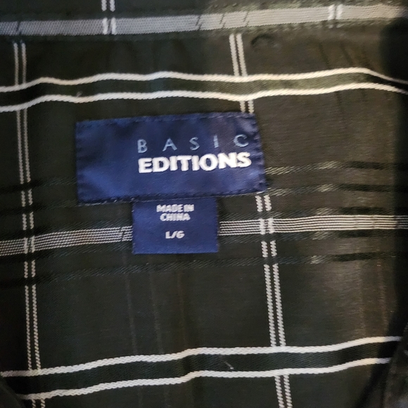 Basic Editions Mens Button Down - Picture 3 of 3